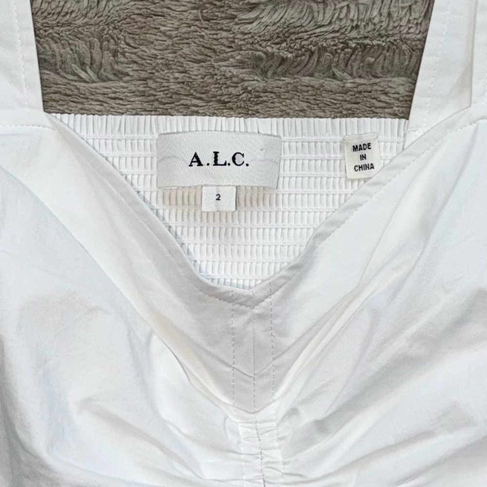 NWOT A.L.C. Lilah Cotton Midi-Dress in White Size 2 - Picture 8 of 16